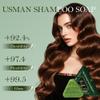 10PCS Nature Triangle Shampoo Bar, Nature Seven Green Soap Shampoo, Usman Grass hampoo Bar, Perfect Solution for Healthy Hair Growth, Calming & Strengthens Hair for Women Mens Reducing Hair Loss view 3