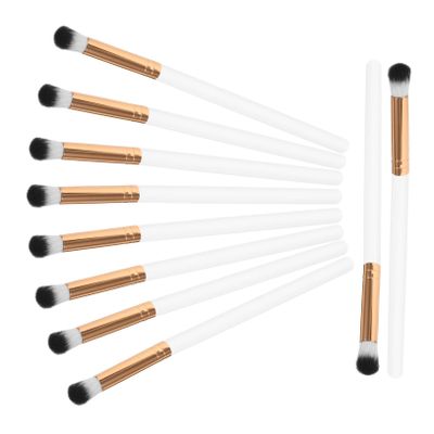 Beatifufu 10pcs Women Eye Shadow Brush Precision Contouring Makeup Brushes with Comfortable Grip Reusable Synthetic Hair for Blending and Defining Eye Makeup Portable Cosmetic Tool for
