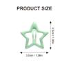 10Pcs Star Hair Clips Snap Hair Barrettes for Women, Y2K Non Slip Star Hair Accessories Cute Metal Small Hair Clips Green view 2