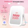 FUNTOUCH 30X/1X Travel Magnifying Mirror with Light,White view 3