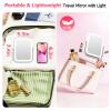FUNTOUCH 30X/1X Travel Magnifying Mirror with Light,White view 4