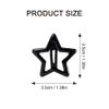 10Pcs Star Hair Clips Snap Hair Barrettes for Women, Y2K Non Slip Star Hair Accessories Cute Metal Small Hair Clips Black view 2