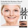 2Pcs Black Gel Eyeliner Pencil, Sharpenable Eye Liner Waterproof Smudge proof Long Wear, Matte Gel Cream Smooth Texture, Intense Color Waterline Eyeliner Pen Makeup with Sharpener, Delineador De Ojos view 2