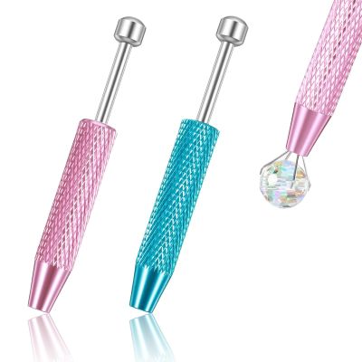 2 Pcs Piercing Ball Grabber Tool Set, 4-Prong Claw Piercing Removal Tool 4-Claw Pick Up Mini Piercings Changing Tools, Gem Tweezers Piercings Removal Holder Tools for Jewelry Craft Small Parts Pickup