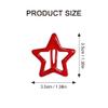 10Pcs Star Hair Clips Snap Hair Barrettes for Women, Y2K Non Slip Star Hair Accessories Cute Metal Small Hair Clips Red view 2