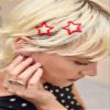 10Pcs Star Hair Clips Snap Hair Barrettes for Women, Y2K Non Slip Star Hair Accessories Cute Metal Small Hair Clips Red view 4