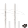 2Pcs White Eyeliner for Waterline, Cream Gel Eyeliner Waterline Waterproof Smudge-Proof Eye Liner Pen, Safe for Sensitive Eyes, Matte Rich Colored Eye Brightener Pen Multi-Use Makeup with Sharpener view 1