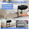 AOSSA Massage Headrest for Bed Face Cradle  Adjustable Home Mattress Top Massage Kit, Face Cushion for Massage Face Down, Home Spa Salon Headrest Support for Massage, Eye Surgery Recovery Equipment view 2