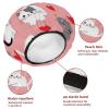 2 Pack Shower Caps for Women, Waterproof Shower Cap Reusable Bath Caps with Hair Scrunchies for Long Thick Hair, Cats view 4