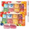 8pcs Fruit Flavored Lip Care Set, Lip Balm Lip Moisturizing Set 8 Kinds Of Fruit Flavor Lip Mask, 4-in-1 Mini Lips Balms for Moisturizing & Repairing (2Set) view 1