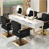 360 Barber Chair, Heavy Duty Hydraulic Salon Chair with Height Adjustable, Comfortable Backrest & Handrail, Waterproof Design Salon Equipment for Hair Stylist,Silver,D view 4