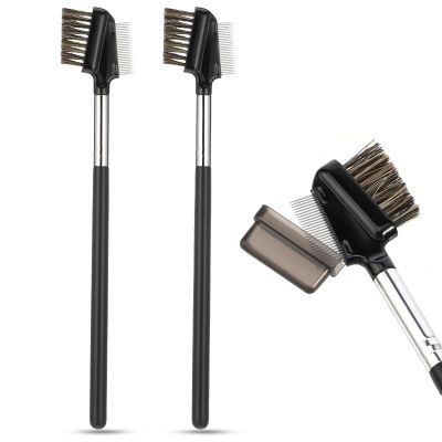 2 Pcs Eyebrow Brush Comb Metal Eyelash Comb Eyebrow Brush Metal Lash Combs Eyebrows Combs Brushes Eye Brow Brushes Combb Eye Lash And Brow Combb