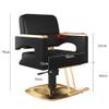 360 Barber Chair, Heavy Duty Hydraulic Salon Chair with Height Adjustable, Comfortable Backrest & Handrail, Waterproof Design Salon Equipment for Hair Stylist,Gold,B view 2