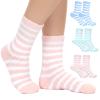 3 Pairs of Aloe Infused Socks for Women, Aloe Socks Moisturizing Spa Sock for Dry Cracked Feet, Soft Coral Fleece Sock for Keeping Feet Warm view 1