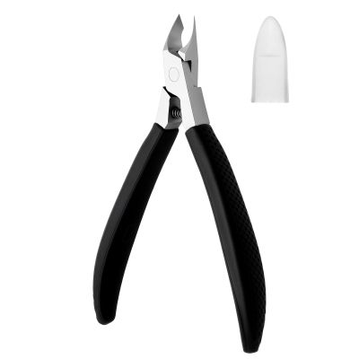 Ingrown Toenail Clippers, Slanted Straight Blade Nail Clipper for Ingrown Nails Fingernail or Cuticle Stainless Steel Nail Cutter Silicone Soft Handle Angled Nails Nippers for Men Women Seniors