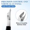 Ingrown Toenail Clippers, Slanted Straight Blade Nail Clipper for Ingrown Nails Fingernail or Cuticle Stainless Steel Nail Cutter Silicone Soft Handle Angled Nails Nippers for Men Women Seniors view 3