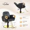 OmySalon All Purpose Salon Chair with Reclining Back, Stylist Chairs for Salon, Hydraulic Barber Chair Heavy Duty Hair Chair for Shampoo Makeup Threading Waxing view 3
