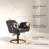 OmySalon All Purpose Salon Chair with Reclining Back, Stylist Chairs for Salon, Hydraulic Barber Chair Heavy Duty Hair Chair for Shampoo Makeup Threading Waxing view 4