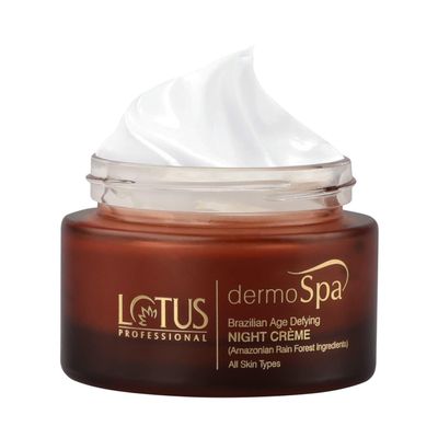 Lo.tus' Professional DermoSpa Brazilian Age Defying Night Cream, Shea Butter, Preservative Free, Natural, 50 g