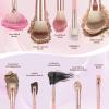 73PCS Makeup Brushes, Makeup Brush Set Professional Makeup Kit Multi-functional Makeup Tool Set with Case Facial Makeup Accessories,Brush Set Eye & Makeup Sponge(Pink) view 3