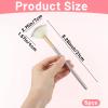 5 PCS Facial Brush, Fan Makeup Brushes Face Mask Brush Blush Face Mask Acid Applicator Multi Use Cosmetic Tools for Peel Mud Cream (Champagne) view 2