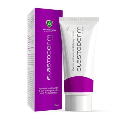 AP.PLE TH.ERAPEUTIC.S Ela.stode.rm Stretch Marks Cream To Reduce Stretch Marks | India's Leading Prescription Brand Safe For Pregnancy Scars For All Skin Types | Peptides & Vitamins | 50Gm