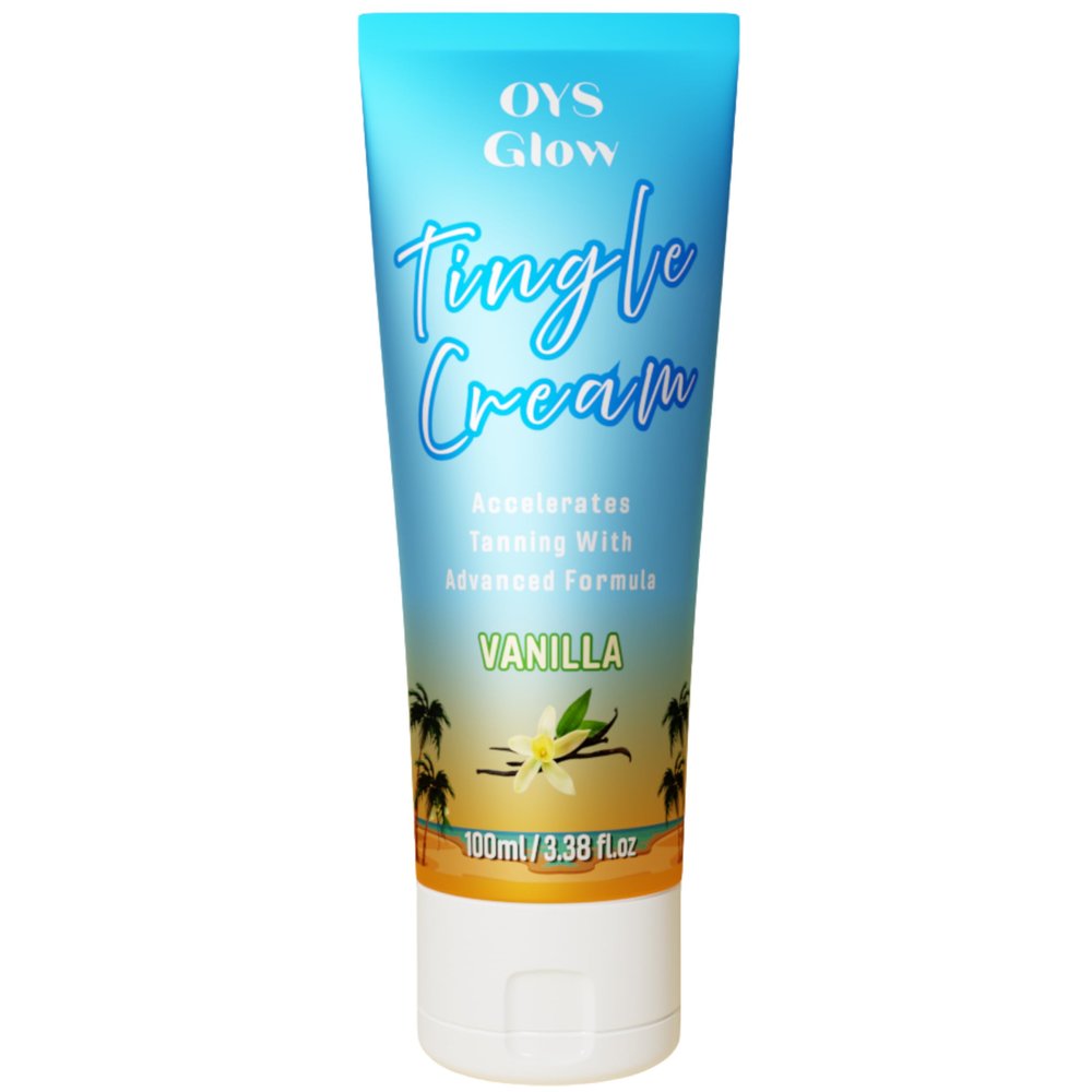 Tingle Tanning Cream Vanilla Sunbed Tan Accelerator & Tingle Lotion for Fast, Instant, Radiant & Deep Tan