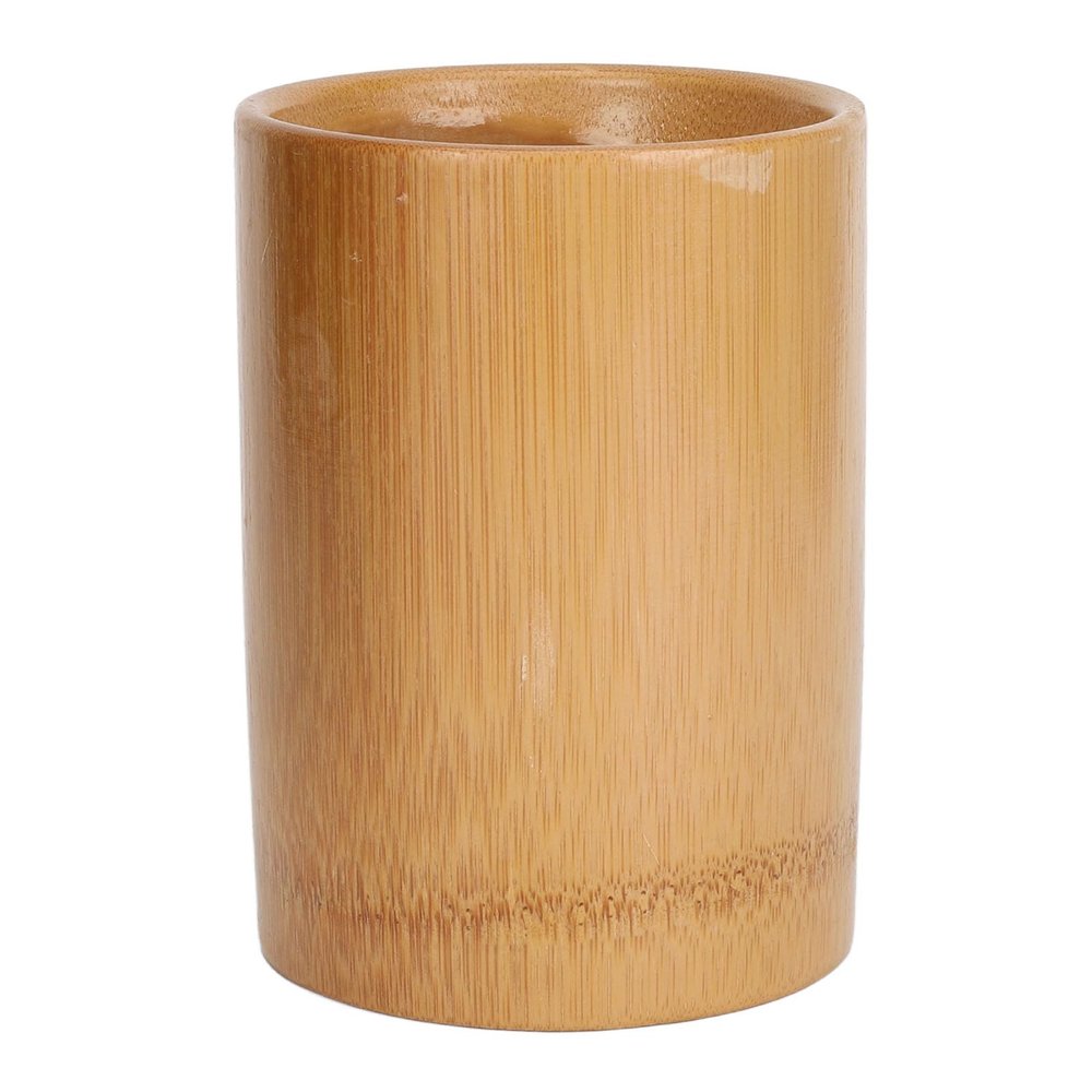 Bamboo Holder Weatherproof Cylinder Storage Container for Manicure Shaving Tools Desktop Organizer Bamboo Material Lightweight Portable