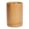 Bamboo Holder Weatherproof Cylinder Storage Container for Manicure Shaving Tools Desktop Organizer Bamboo Material Lightweight Portable view 1