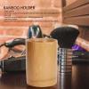 Bamboo Holder Weatherproof Cylinder Storage Container for Manicure Shaving Tools Desktop Organizer Bamboo Material Lightweight Portable view 3