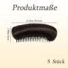 5 Pack Women's Hair Volume Bump Inserts, Hair Bumps for Volume Insert, Bump It Hair Accessory, Reusable Hair Padding for Fine or Thin Hair view 2