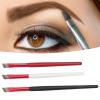 3Pcs Angled Brow Brush, Makeup Angled Eyebrow Brush with Soft Nylon, Aluminum Pipe and Wooden Handle, Multi Functional Cosmetic Brush for Eyebrow Powder, view 4