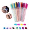 50 Pcs Disposable Mascara Wands, Salon Professional Lash Extension Spoolie Brushes, Travel Size Pink Lash Applicators with Case (blue) view 3