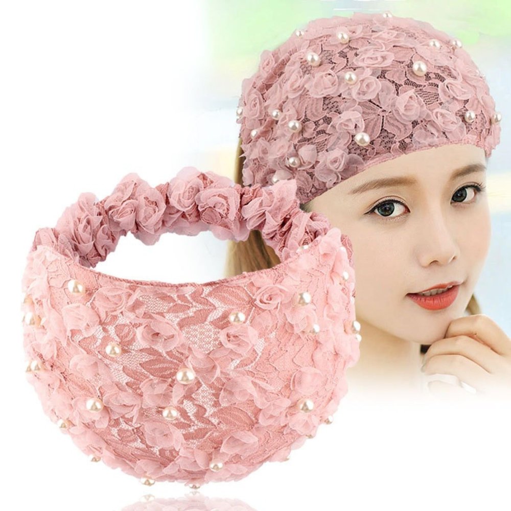 Wide Edge Beads, Purple Elastic Hair, Pressed Hair, White Hair Touch, Scarf