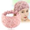 Wide Edge Beads, Purple Elastic Hair, Pressed Hair, White Hair Touch, Scarf view 1