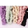 Wide Edge Beads, Purple Elastic Hair, Pressed Hair, White Hair Touch, Scarf view 3