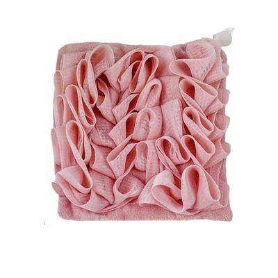17 * 17cm Cleaning Sponge Shower Bath Mesh Ball Exfoliating Balls for Body Washing(Pink)