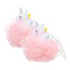 2 pcs Unicorn Loofahs Kids Shower Scrubber Bathing Exfoliating Sponge Girls Loofah T Bath Ball Durable Skin Cleanser Body view 4