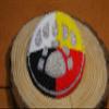 Beaded Hair Clips Native American Style Handmade Collection (4 Direction Bear-paw) view 4