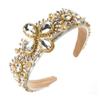 SWDIIWB Vintage Personalized Diamond Encrusted Flower Hair Bands Heavy Duty Accessories view 1