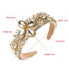 SWDIIWB Vintage Personalized Diamond Encrusted Flower Hair Bands Heavy Duty Accessories view 3