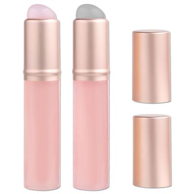 2 Pcs Lip Brush for Lipstick,Silicone Lip Brushes,Lip Makeup Applicator Beauty Tool with Lid