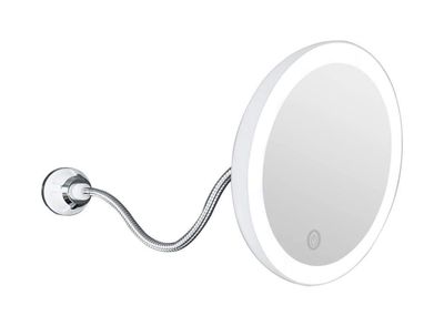 Cosmetic Vanity Mirror 5 Times Magnification LED 7 Inch Makeup Mirror Beauty with Light Mirror with Suction Cup Bathroom Mirror