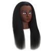 LECIPO 100% Real Human Hair Mannequin Head with Stand Manikin Cosmetology Doll Training Head for Hairdresser Practice Braiding Styling Curling Cutting Display view 4