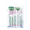 ASWRTYJO 7Pcs of Makeup Brushes Set-Fashion Transparent Bag-Blush Eyeshadow Highlight Brush-Nylon Hair Cosmetic Tool-Beginner Beauty Pen view 1