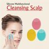 2 Pack Face Scrubber, Soft Silicone FacialCleansing Brush Face Exfoliator Blackhead Acne Pore Pad Cradle Cap Face Wash Brush for Deep Cleaning Skin Care view 2