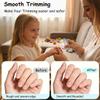 4 in 1 Electric Nail Clipper, Automatic Nail Clipper with 2 Polisher & UV Light, Rechargeable Nail Trimmer with LED Light & Nail Scraps Storage, Ideal Electric Nail Clippers for Seniors, Adult view 4
