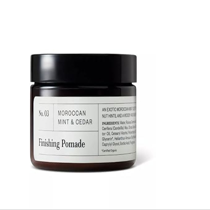 Goodfellow & Co Wax Finishing Pomade - Men's Styling Hair Pomade - Moroccan Mint & Cedar Scent - 4 oz (Single Unit)