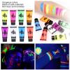 LiebeWH Face Body Paint 10ml Blacklight Fluorescent Face and Body Paint Makeup for Festivals Parties Halloween view 4