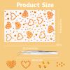 3 Sheets Face Gems Jewels Self Adhesive Orange Heart Rhinestone Stickers for Face Eyes Makeup Hair Body Stick on Rhinestones Stickers for Valentine Festival Decal Decor view 2